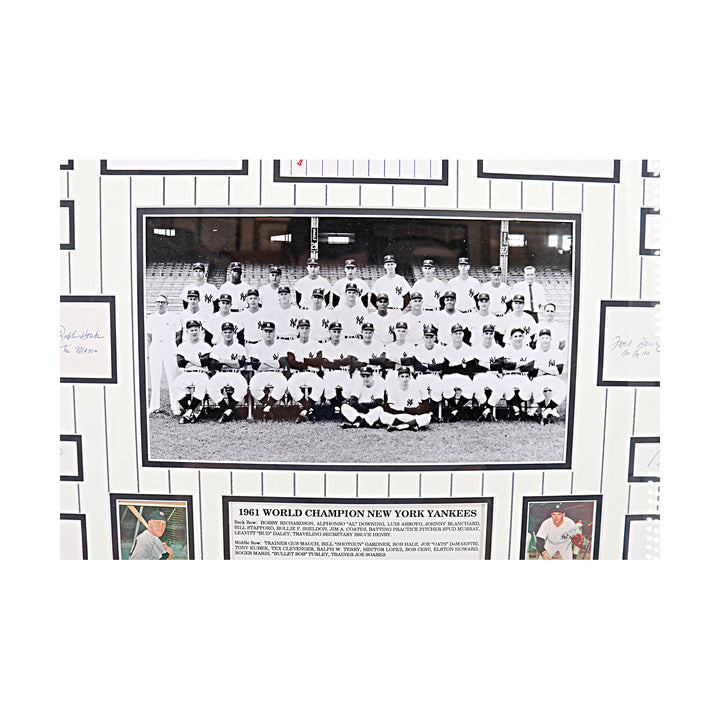 1961 Yankees Multi Cut Signature Collage New York Yankees Autographed Framed 33x42 (All American Collectibles)