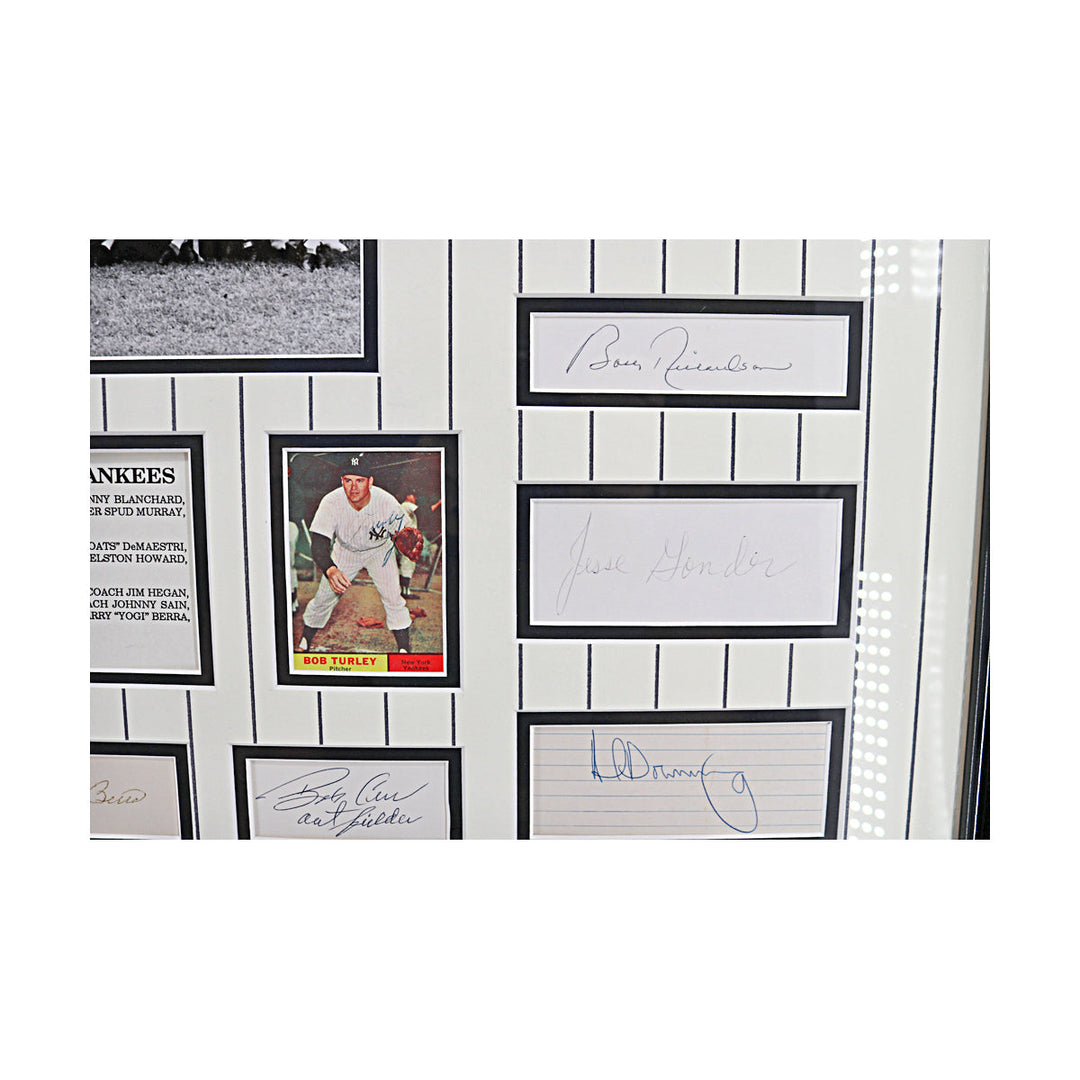 1961 Yankees Multi Cut Signature Collage New York Yankees Autographed Framed 33x42 (All American Collectibles)