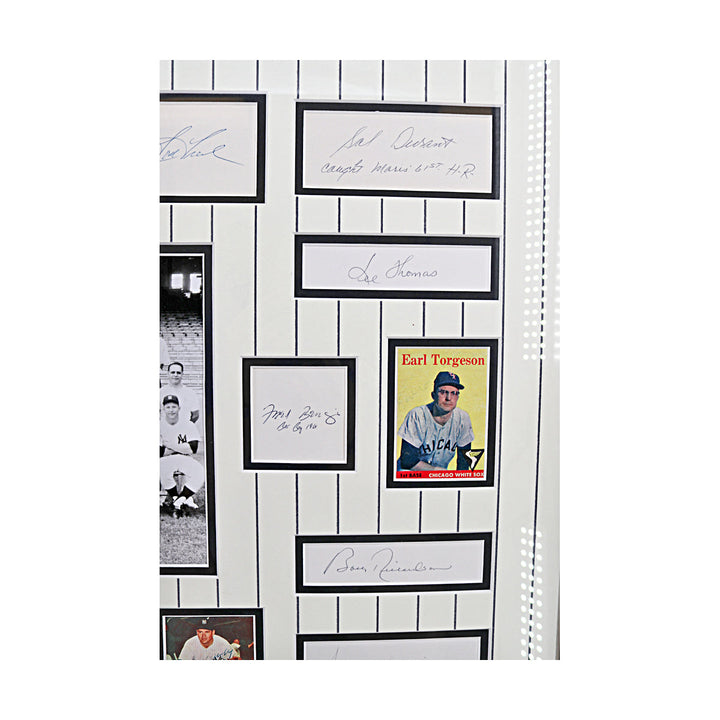 1961 Yankees Multi Cut Signature Collage New York Yankees Autographed Framed 33x42 (All American Collectibles)