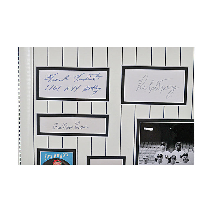 1961 Yankees Multi Cut Signature Collage New York Yankees Autographed Framed 33x42 (All American Collectibles)