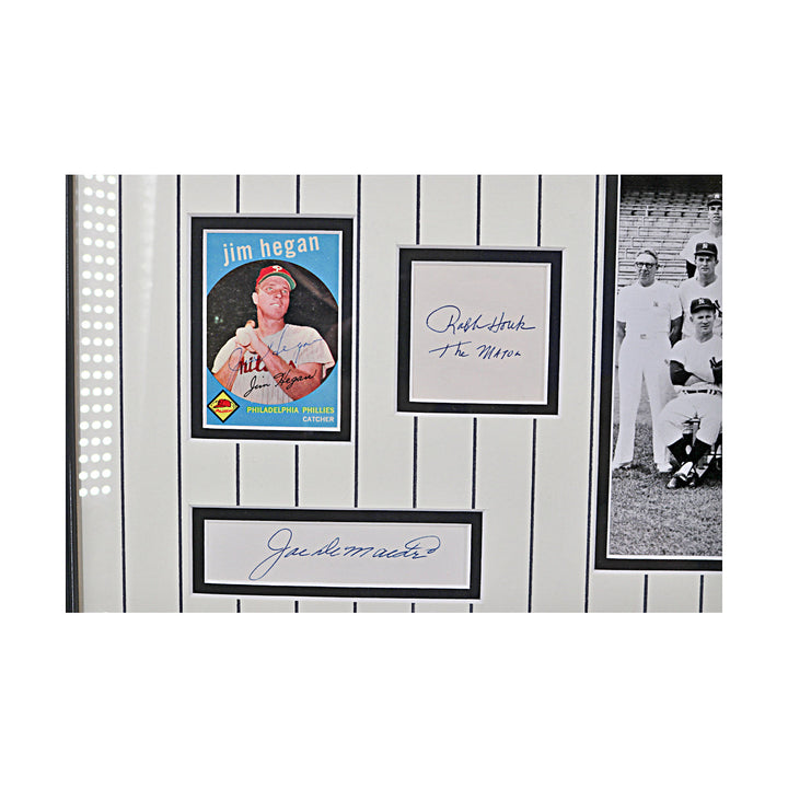 1961 Yankees Multi Cut Signature Collage New York Yankees Autographed Framed 33x42 (All American Collectibles)