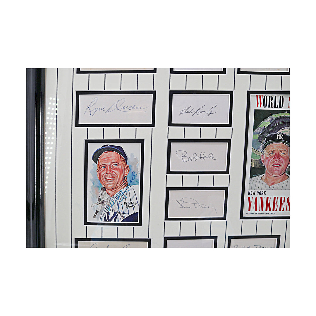 1961 Yankees Multi Cut Signature Collage New York Yankees Autographed Framed 33x42 (All American Collectibles)
