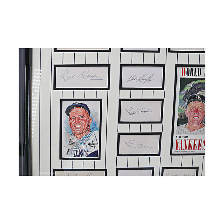 1961 Yankees Multi Cut Signature Collage New York Yankees Autographed Framed 33x42 (All American Collectibles)