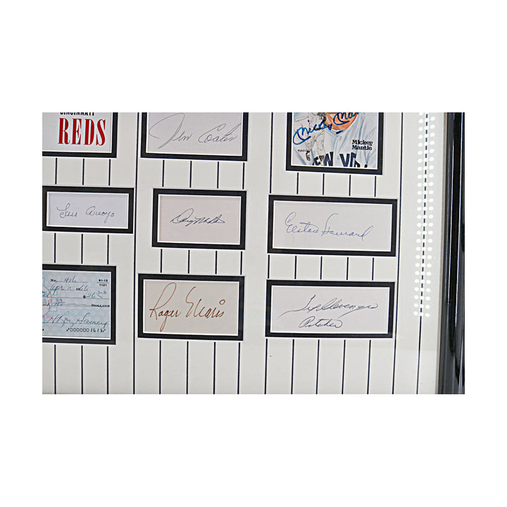 1961 Yankees Multi Cut Signature Collage New York Yankees Autographed Framed 33x42 (All American Collectibles)