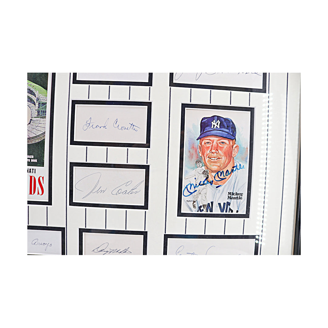 1961 Yankees Multi Cut Signature Collage New York Yankees Autographed Framed 33x42 (All American Collectibles)