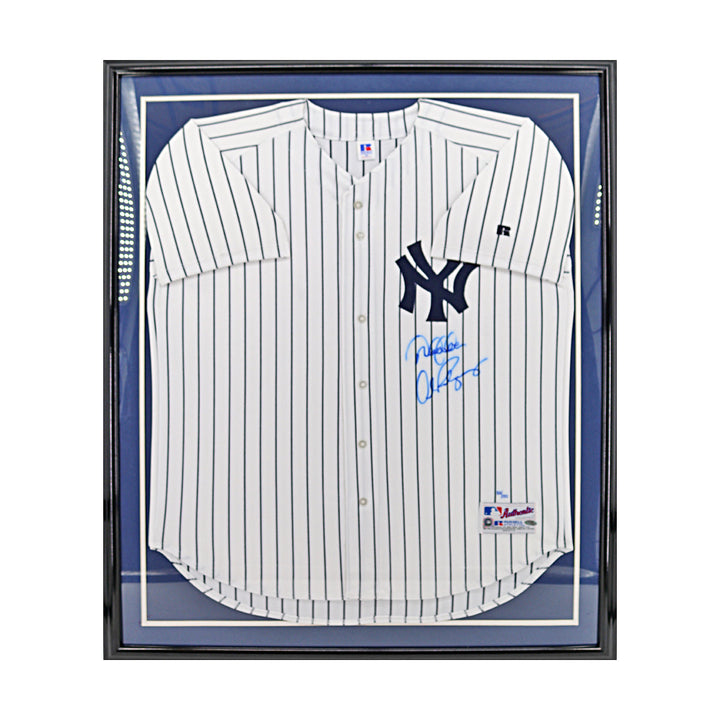 Derek Jeter Alex Rodriguez New York Yankees Autographed Framed Jersey LE 86/150 (Steiner/MLB Holos)