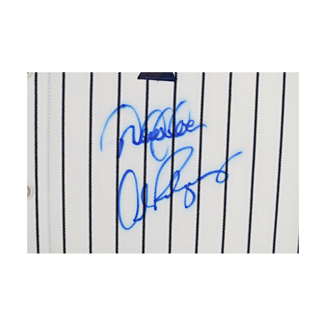 Derek Jeter Alex Rodriguez New York Yankees Autographed Framed Jersey LE 86/150 (Steiner/MLB Holos)