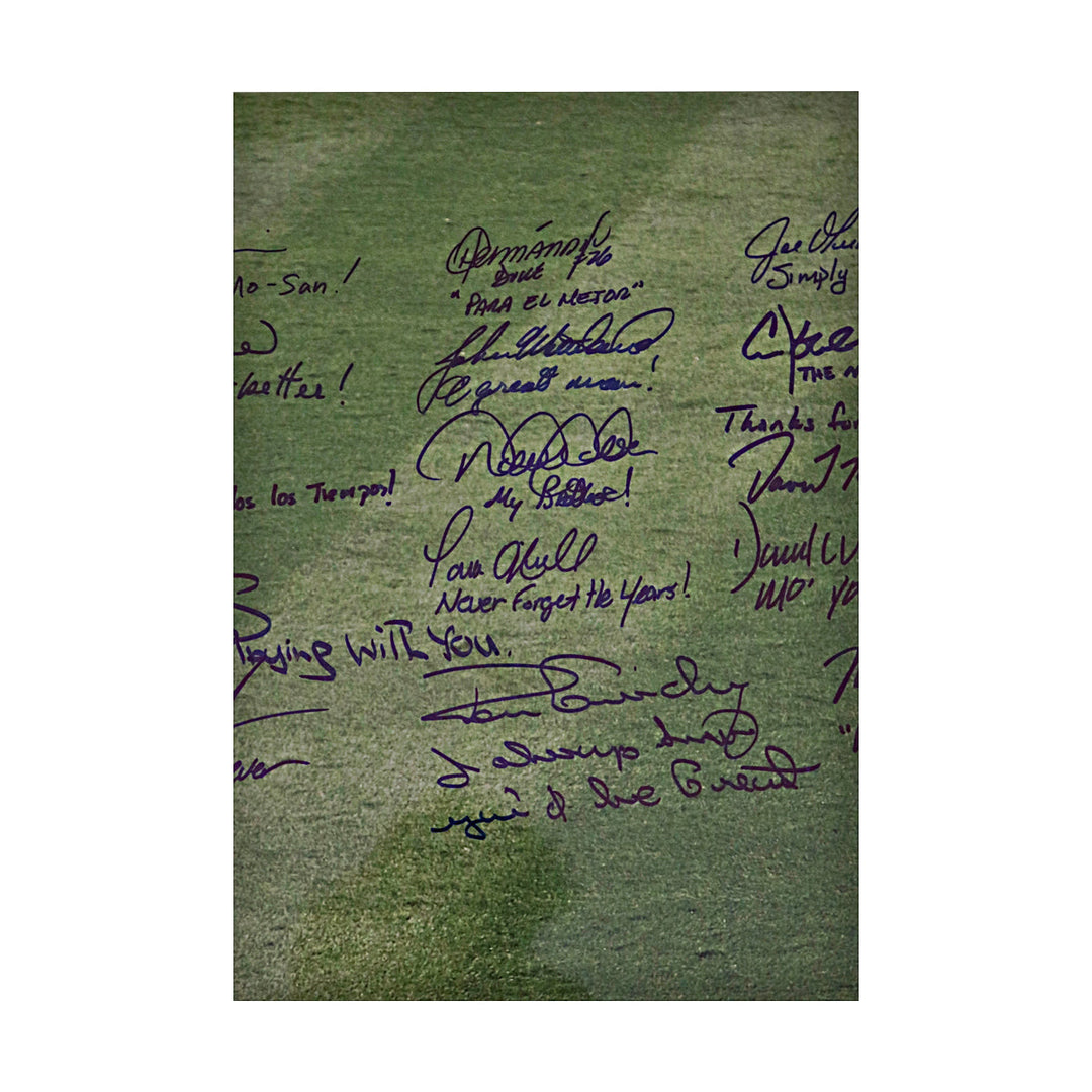 Yankees Multi Signed New York Yankees Autographed Inscribed 16x20 Photo Rivera Entering Game (Steiner COA/MLB Holo)