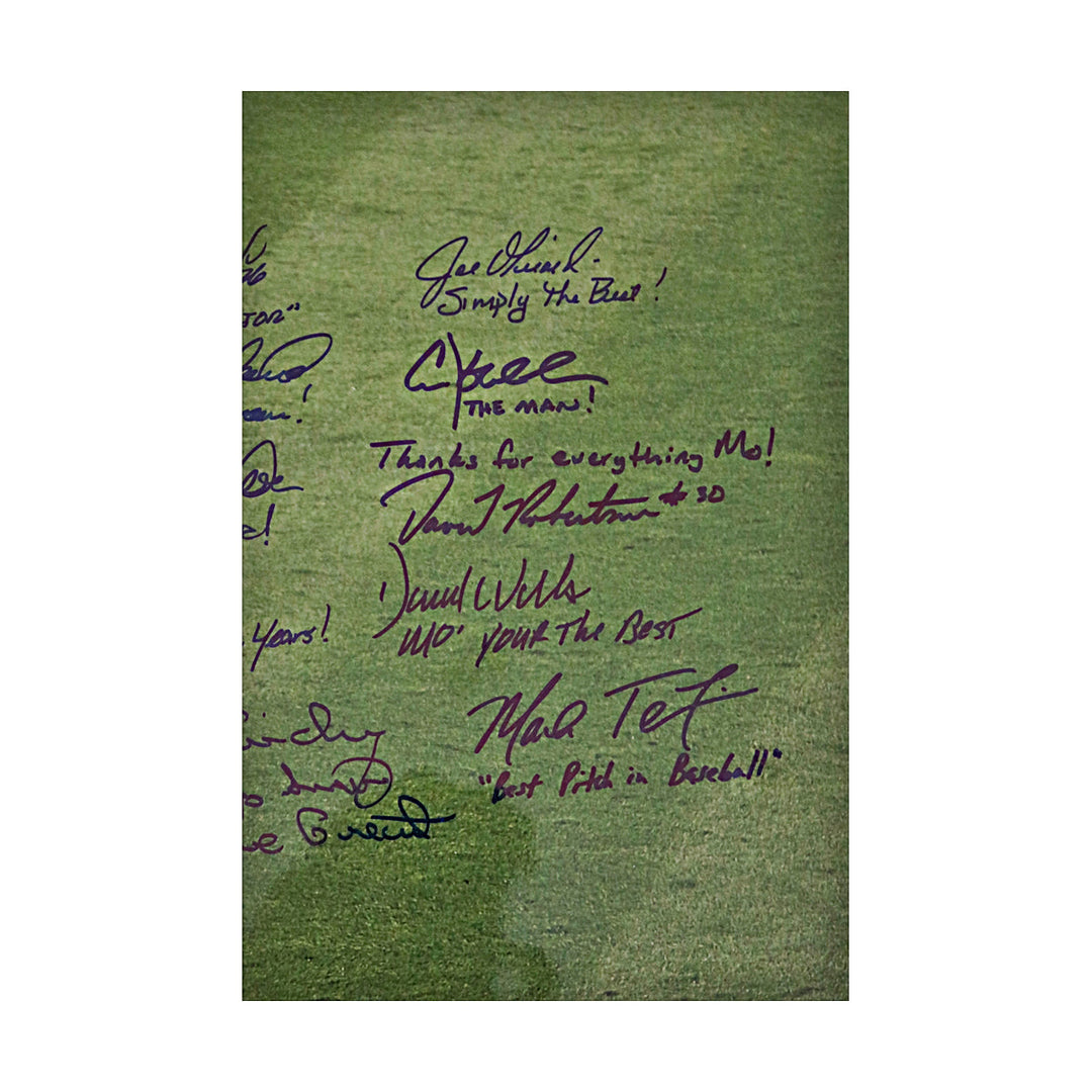 Yankees Multi Signed New York Yankees Autographed Inscribed 16x20 Photo Rivera Entering Game (Steiner COA/MLB Holo)