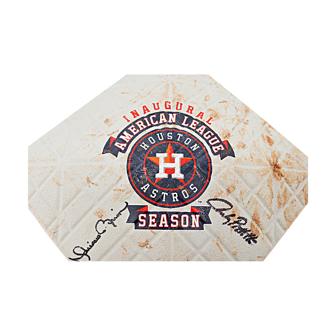 Mariano Rivera, Andy Pettitte New York Yankees Autographed Game Used Base 9/28/13 (MLB Holo)