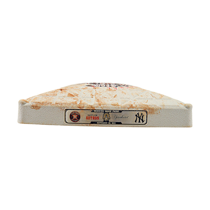 Mariano Rivera, Andy Pettitte New York Yankees Autographed Game Used Base 9/28/13 (MLB Holo)