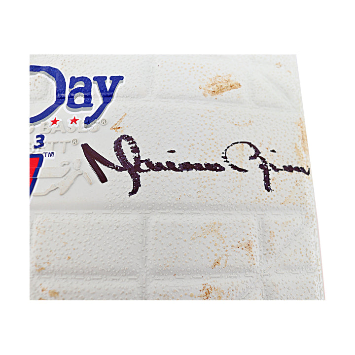 Mariano Rivera New York Yankees Autographed Inscribed Game Used Base 4/01/13 (MLB Holo)