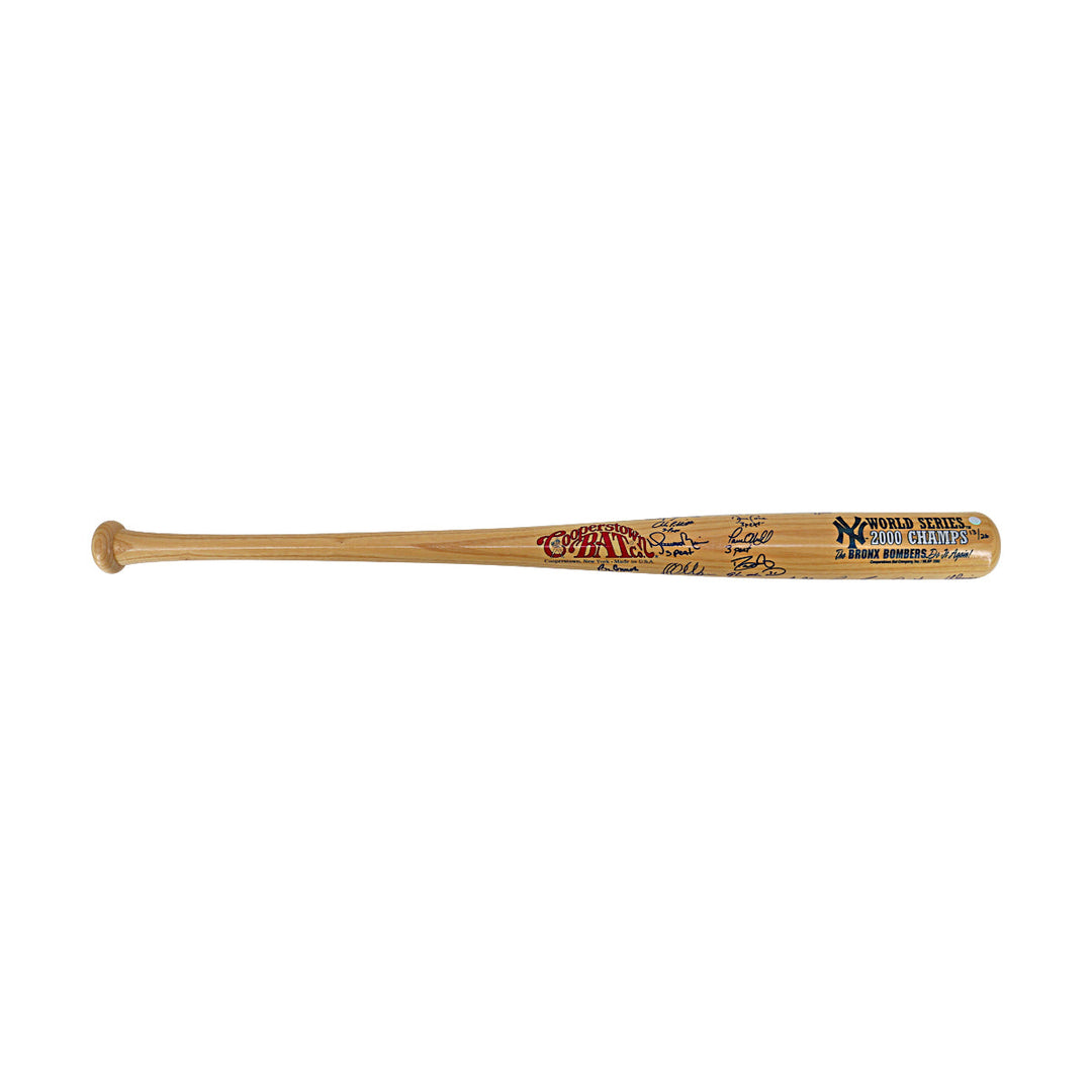 2000 Team Signed New York Yankees Autographed Cooperstown Bat LE 13/26 (All American Collectibles Holo)