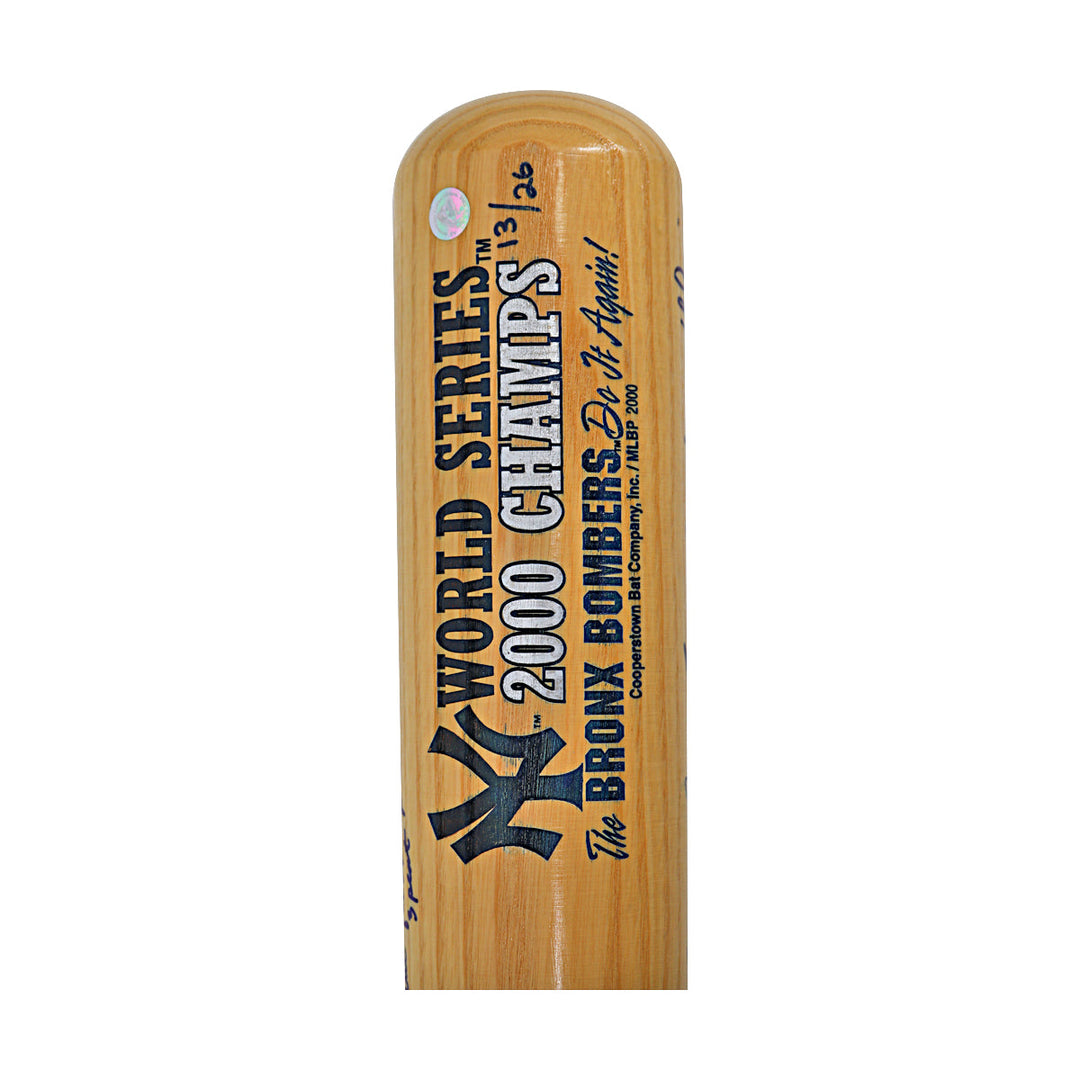 2000 Team Signed New York Yankees Autographed Cooperstown Bat LE 13/26 (All American Collectibles Holo)