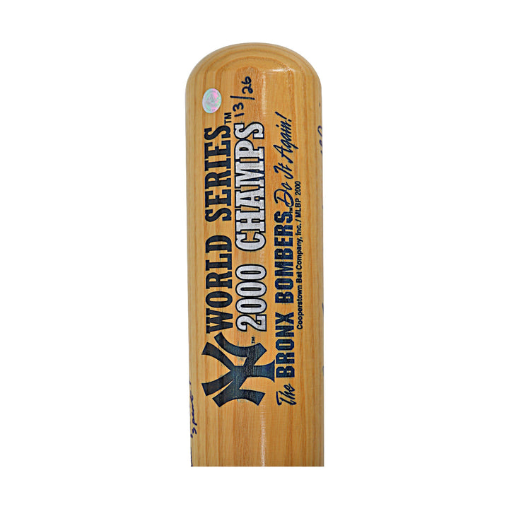 2000 Team Signed New York Yankees Autographed Cooperstown Bat LE 13/26 (All American Collectibles Holo)