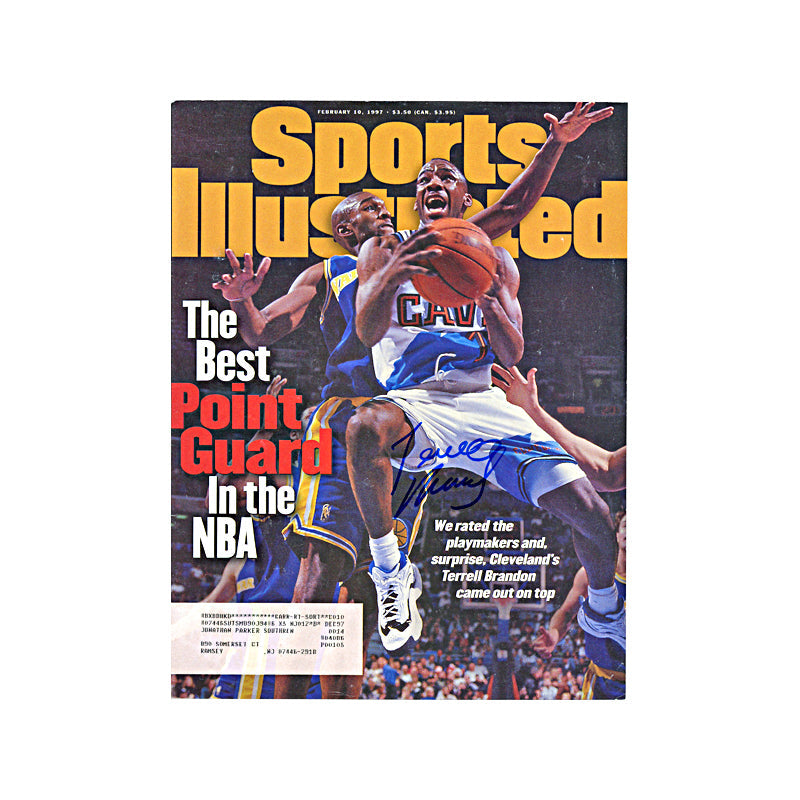 Terrell Brandon Cleveland Cavaliers Autographed Signed February 1997 Sports Illustrated (JSA COA)