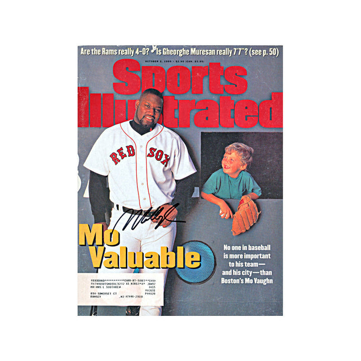 Mo Vaughn Autographed Boston Red Sox Signed October 1995 Sports Illustrated (JSA COA)