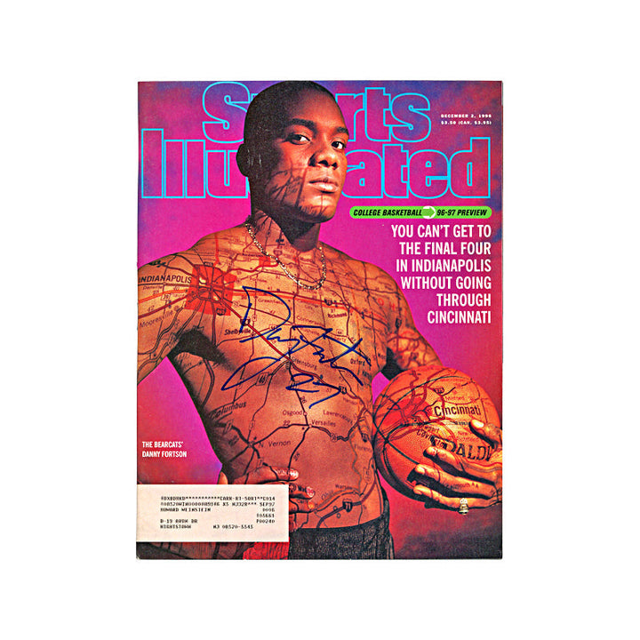 Danny Fortson Cincinnati Bearcats Autographed Signed December 1996 Sports Illustrated (JSA COA)