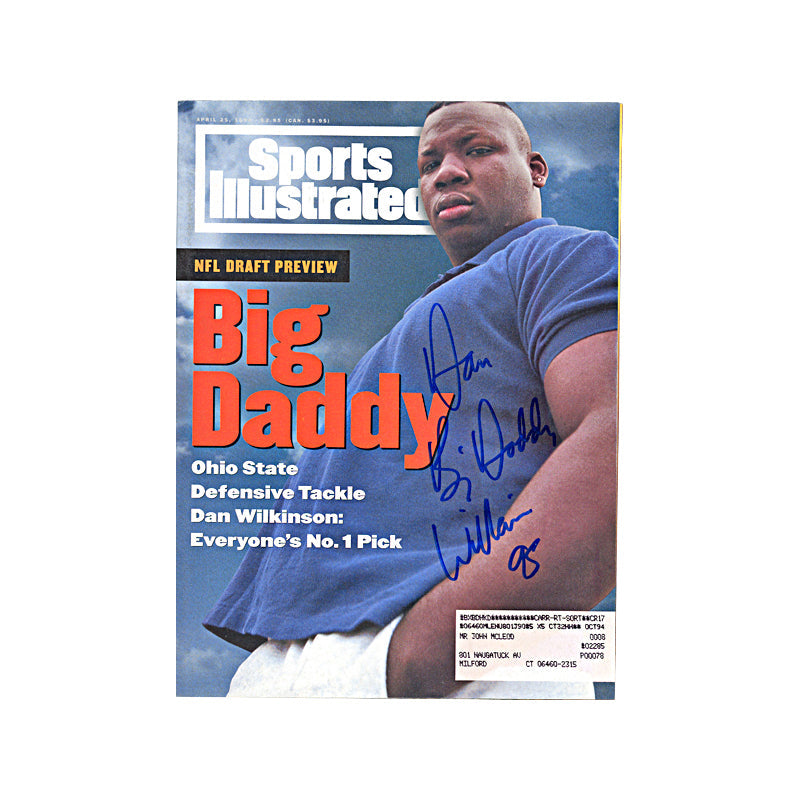 Dan Wilkinson Washington Redskins Autographed Signed April 1994 Sports Illustrated (JSA COA)