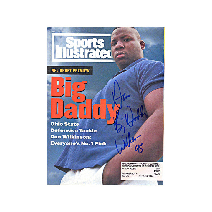Dan Wilkinson Washington Redskins Autographed Signed April 1994 Sports Illustrated (JSA COA)