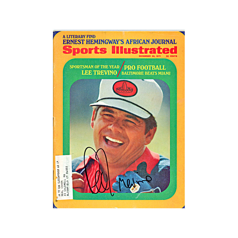Lee Trevino Autographed Signed December 1971 Sports Illustrated (JSA COA)