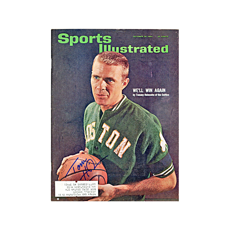 Tommy Heinsohn Boston Celtics Autographed Signed October 1964 Sports Illustrated (JSA COA)