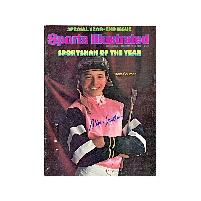 Steve Cauthen Autographed Signed December 1977 Sports Illustrated (JSA COA)