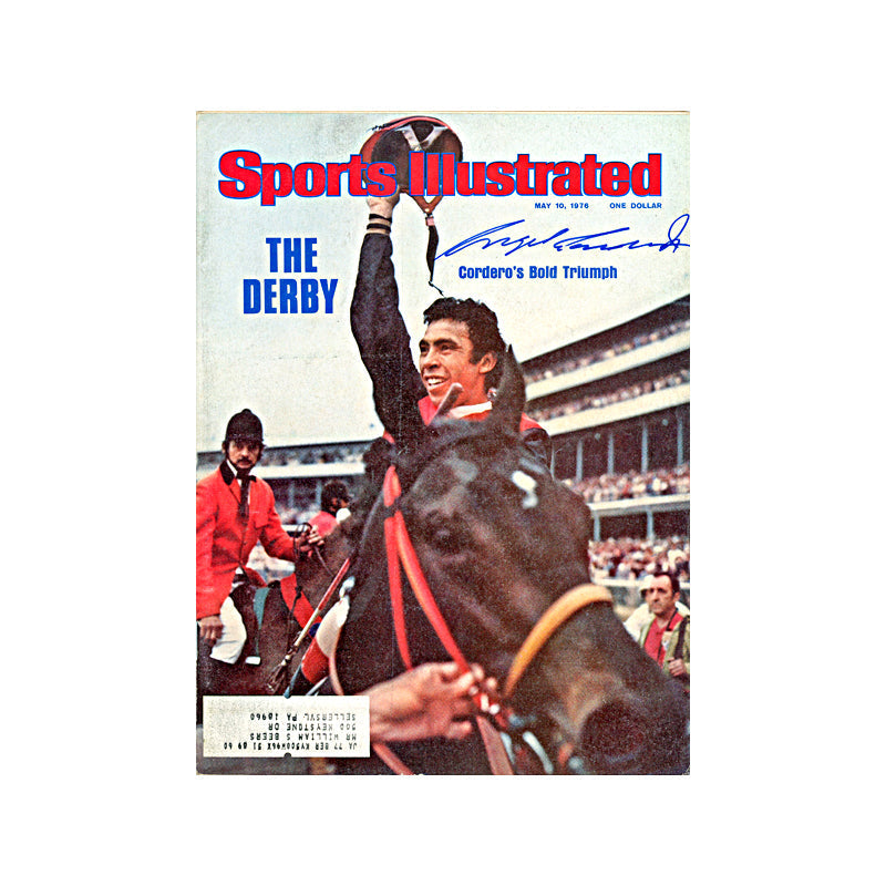 Angel Cordero Autographed Signed May 1976 Sports Illustrated (JSA COA)