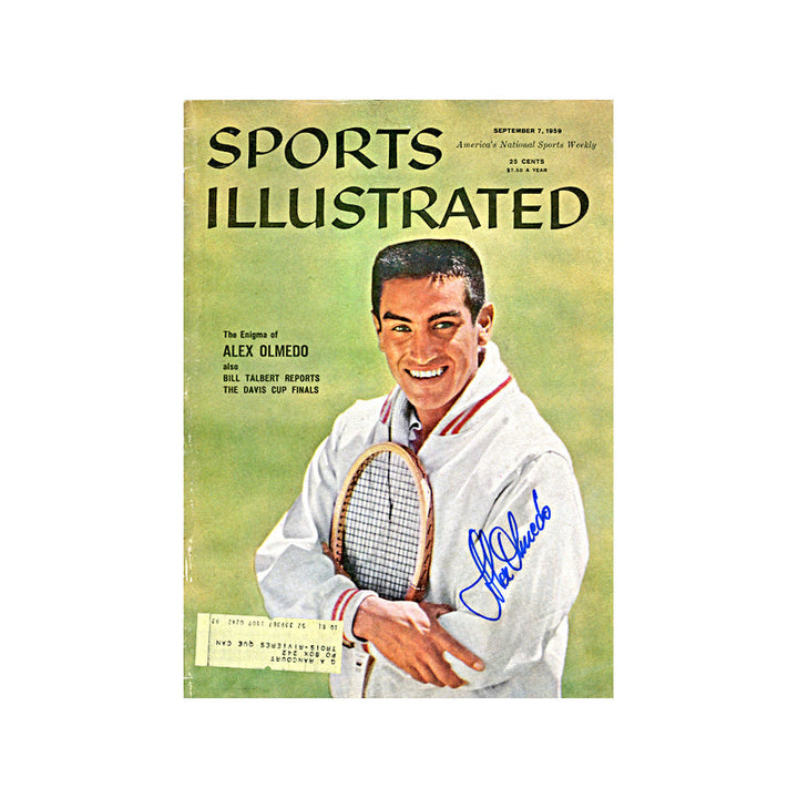 Alex Olmedo Autographed Signed September 1959 Sports Illustrated (JSA COA)