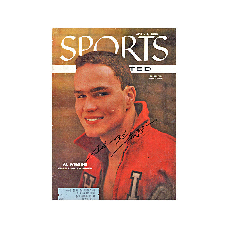 Al Wiggins Autographed Signed April 1956 Sports Illustrated (JSA COA)