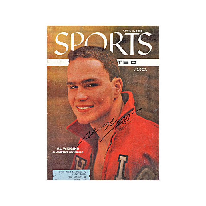 Al Wiggins Autographed Signed April 1956 Sports Illustrated (JSA COA)