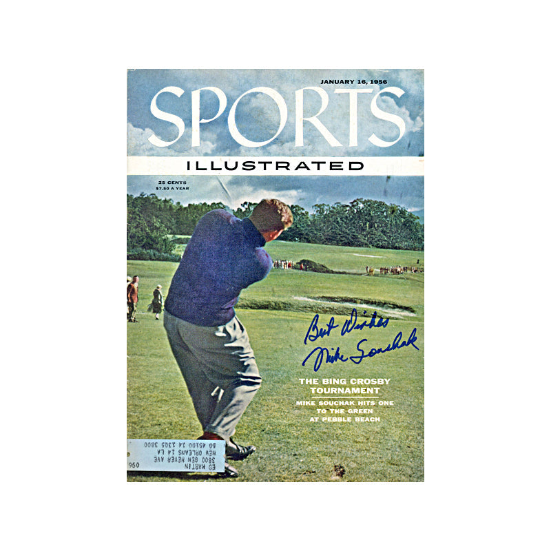Mike Souchak Autographed Signed January 1956 Sports Illustrated (JSA COA)