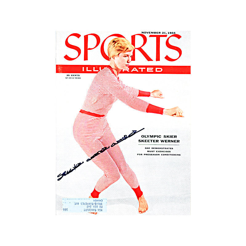 Skeeter Werner Autographed Signed November 1955 Sports Illustrated (JSA COA)