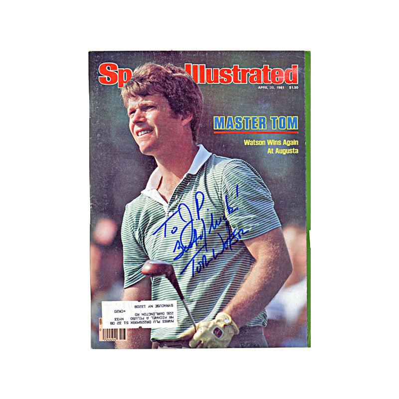 Tom Watson Autographed Signed Personalized April 1981 Sports Illustrated (JSA COA)