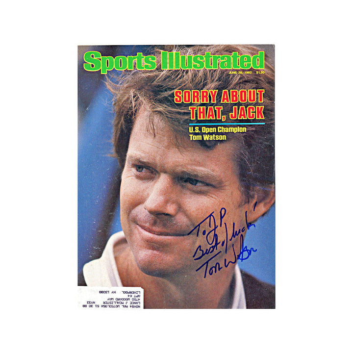 Tom Watson Autographed Signed Personalized June 1982 Sports Illustrated (JSA COA)