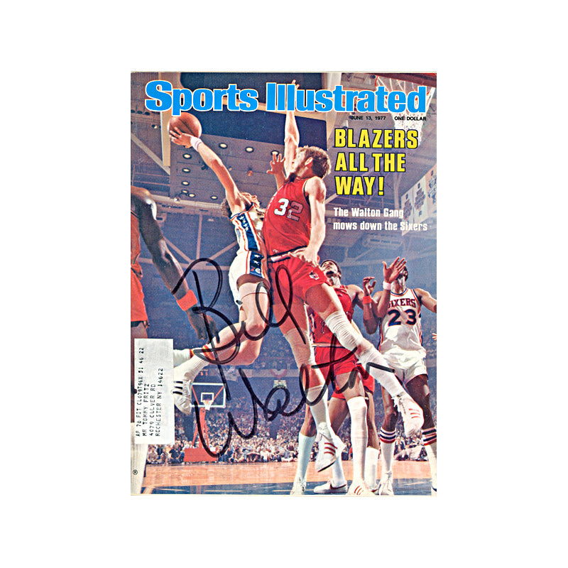 Bill Walton Portland Trailblazers Autographed Signed June 1977 Sports Illustrated (JSA COA)