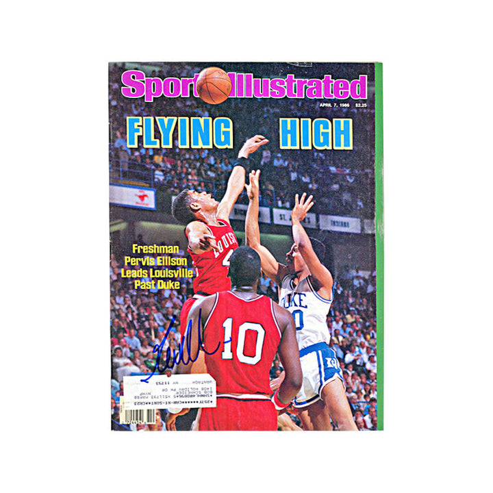 Pervis Ellison Louisville Cardinals Autographed Signed April 1986 Sports Illustrated (JSA COA)