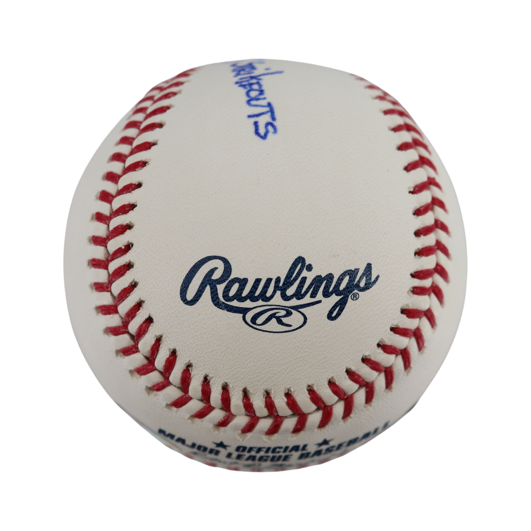 Goose Gossage Yankees Signed Inscribed OMLB Baseball Wish You Were Here Auth 2