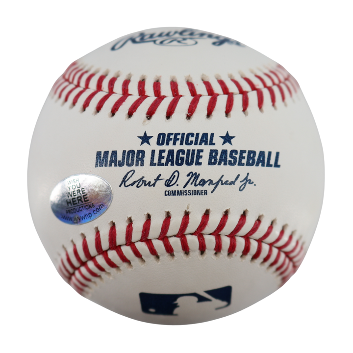 David Cone Yankees Signed Inscribed OMLB Baseball Wish You Were Here Auth 2