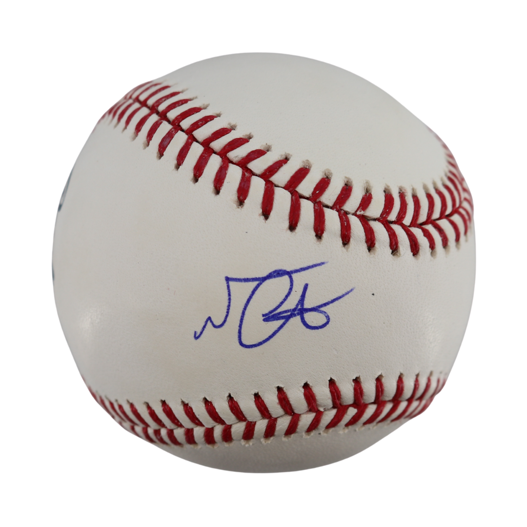 Nestor Cortez Yankees Autographed Signed OMLB Baseball Wish You Were Here Auth 1