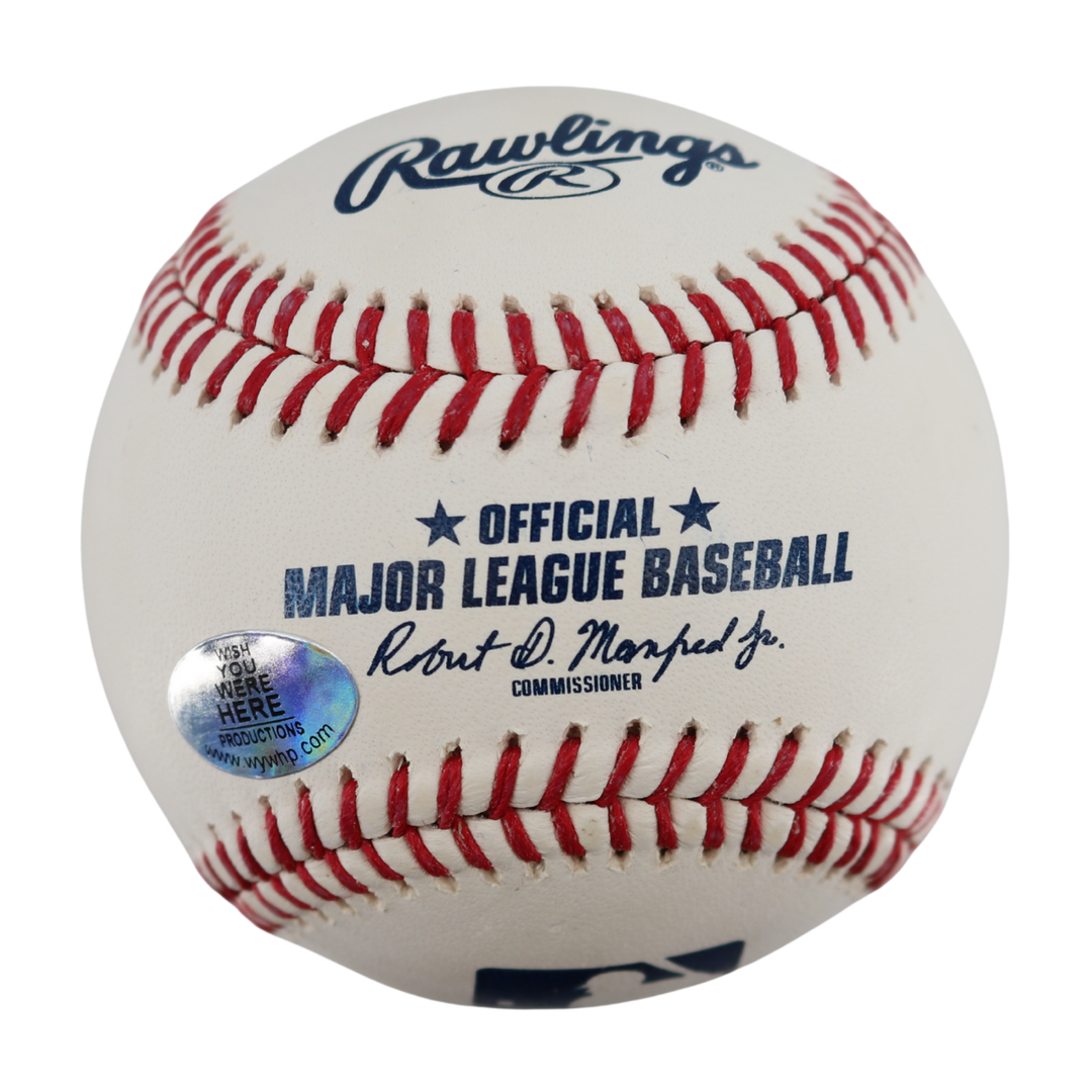 Nestor Cortez Yankees Autographed Signed OMLB Baseball Wish You Were Here Auth 1