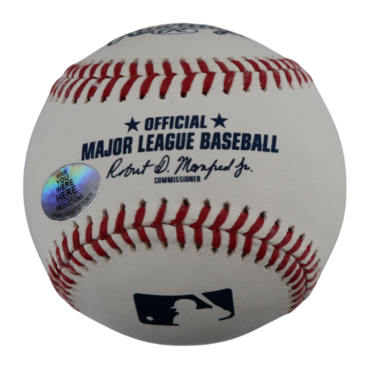 Nestor Cortez Yankees Autographed Signed OMLB Baseball Wish You Were Here Auth 2