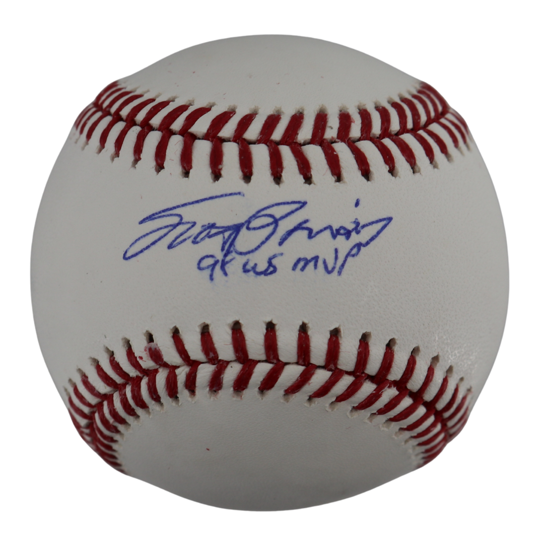 Scott Brosius Yankees Signed Inscribed OMLB Baseball Wish You Were Here Auth 1