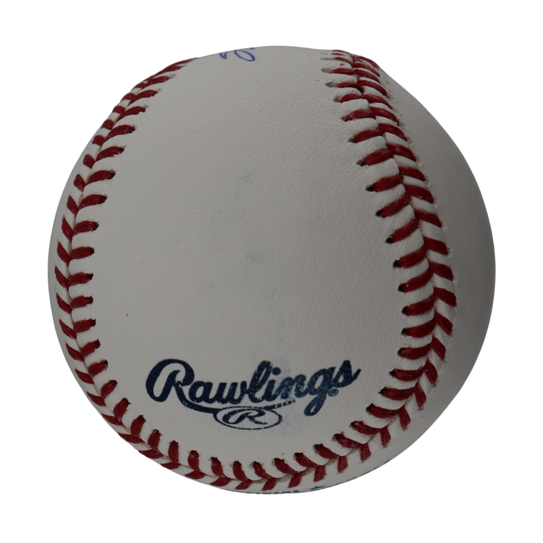 Scott Brosius Yankees Signed Inscribed OMLB Baseball Wish You Were Here Auth 1