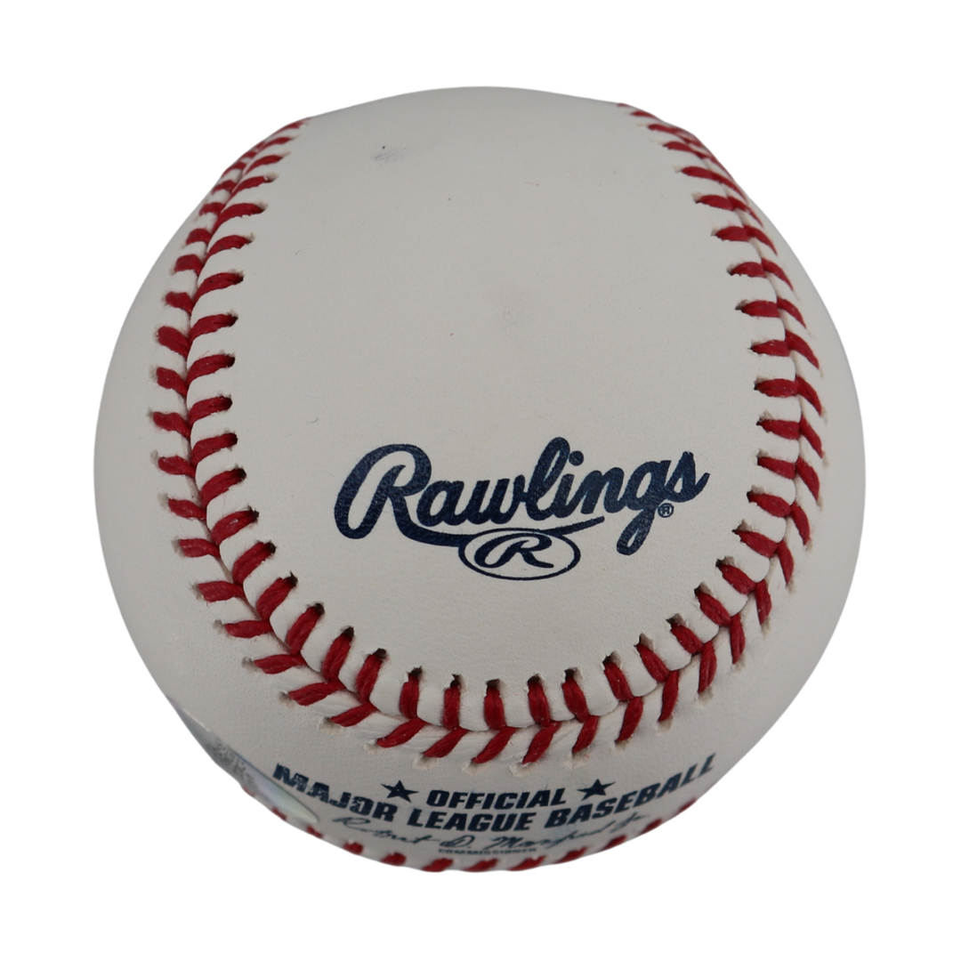 Scott Brosius Yankees Signed Inscribed OMLB Baseball Wish You Were Here Auth 2