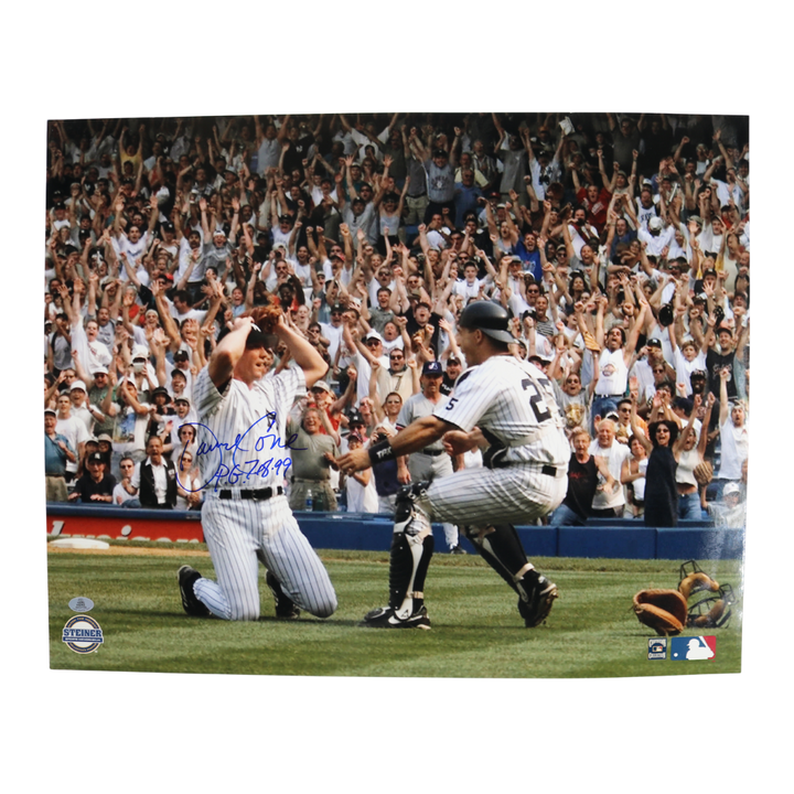David Cone Signed Inscribed Steiner 16x20 Kneeling Wish You Were Here Auth