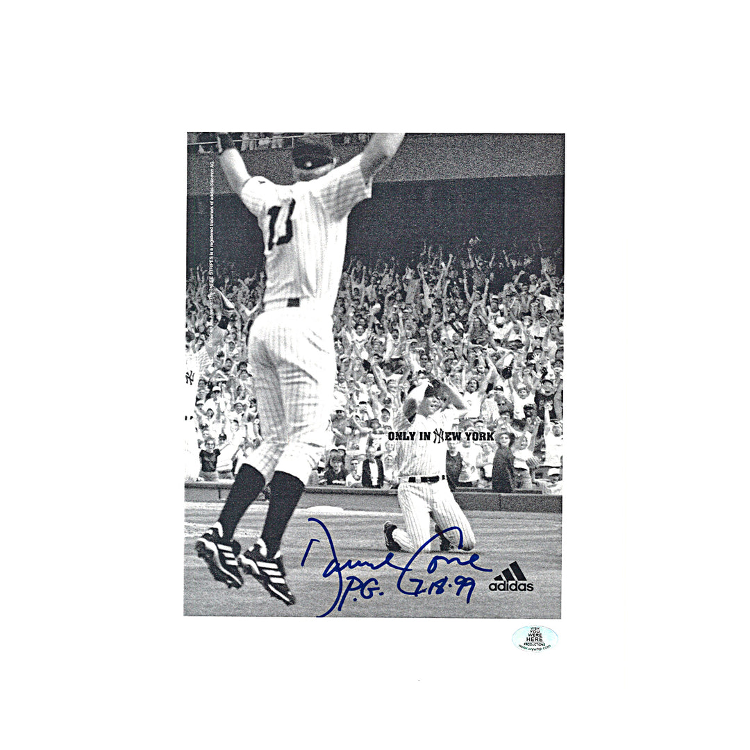 David Cone New York Yankees Autographed Inscribed 8x10 Photo WYWH Holo