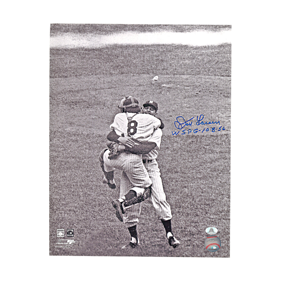 Don Larsen New York Yankees Autographed Inscribed 11x14 Vertical Photo WYWH Holo