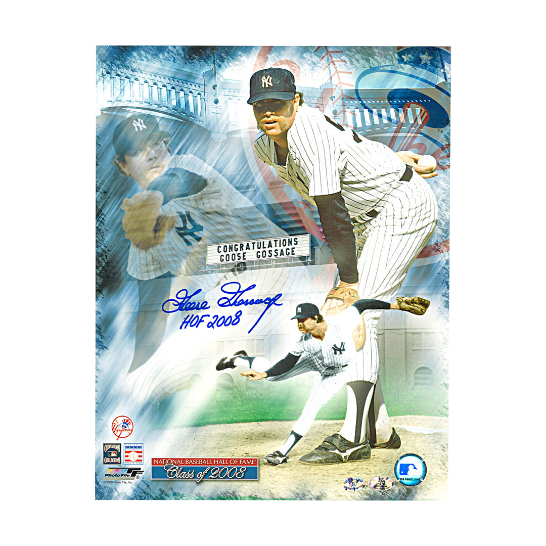 Goose Gossage New York Yankees Autographed Inscribed HOF Collage 11x14 WYWH Holo