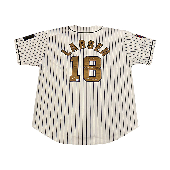 Don Larsen 1955 Denver Bears Autographed Inscribed Russell Authentic Jersey WYWH Holo